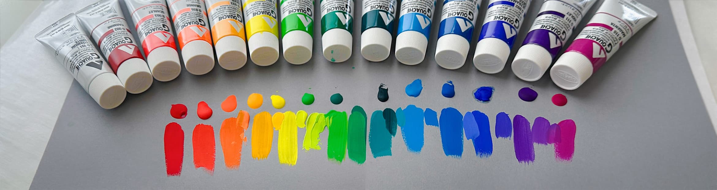 acrylic-gouache paints