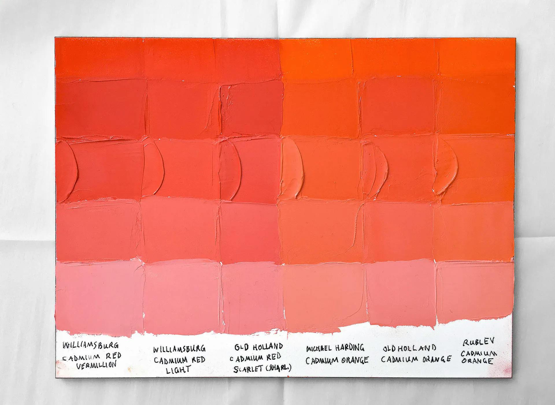 Warmest Cadmium Red Lights vs Cadmium Red Oranges Oil Paint