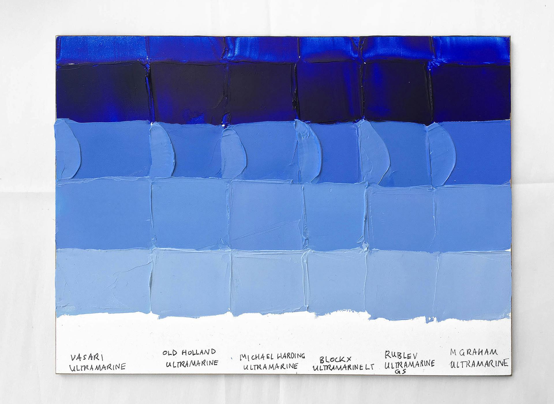 Ultramarine Blue Oil Paint Comparison