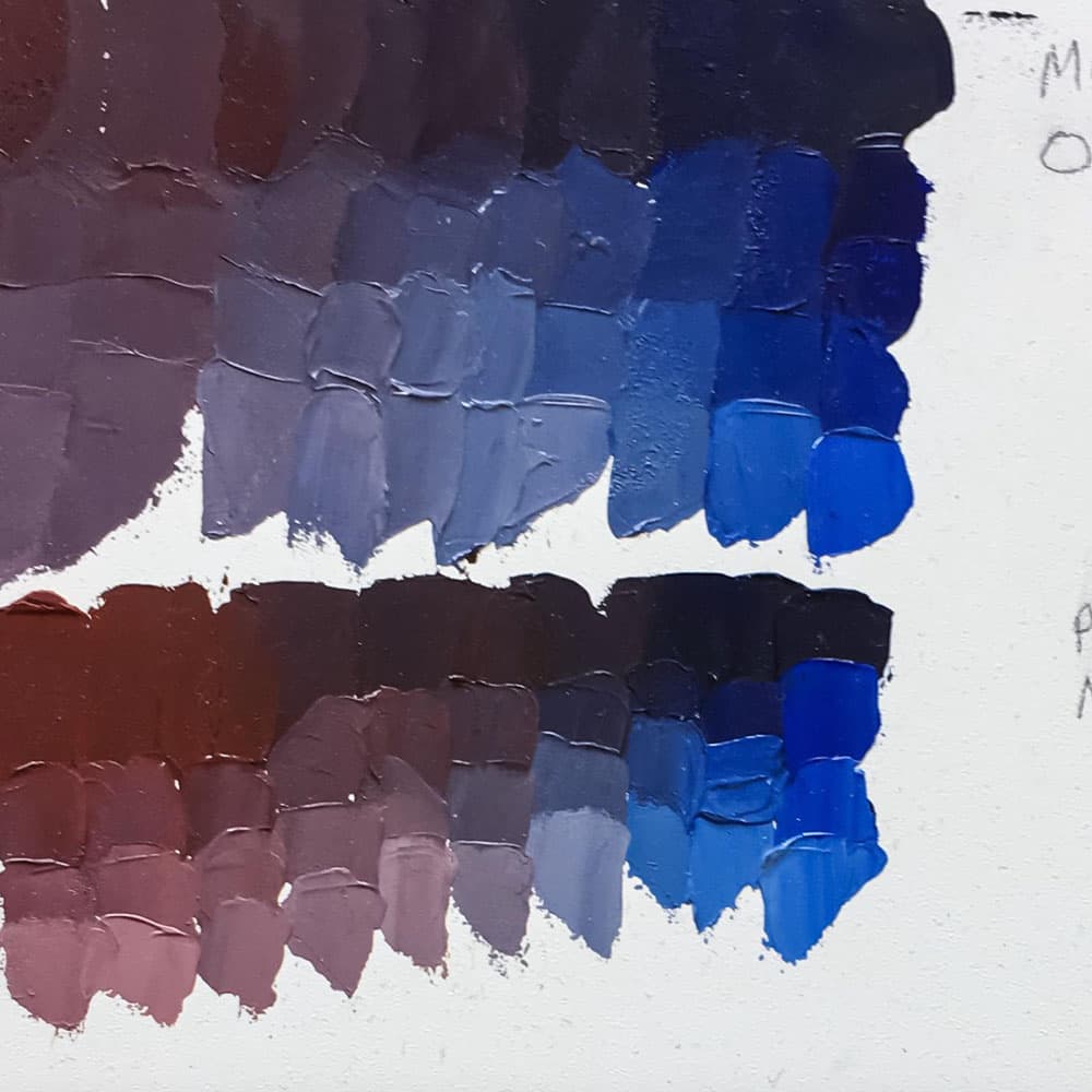 Color Mixing with Ultramarine and Earths