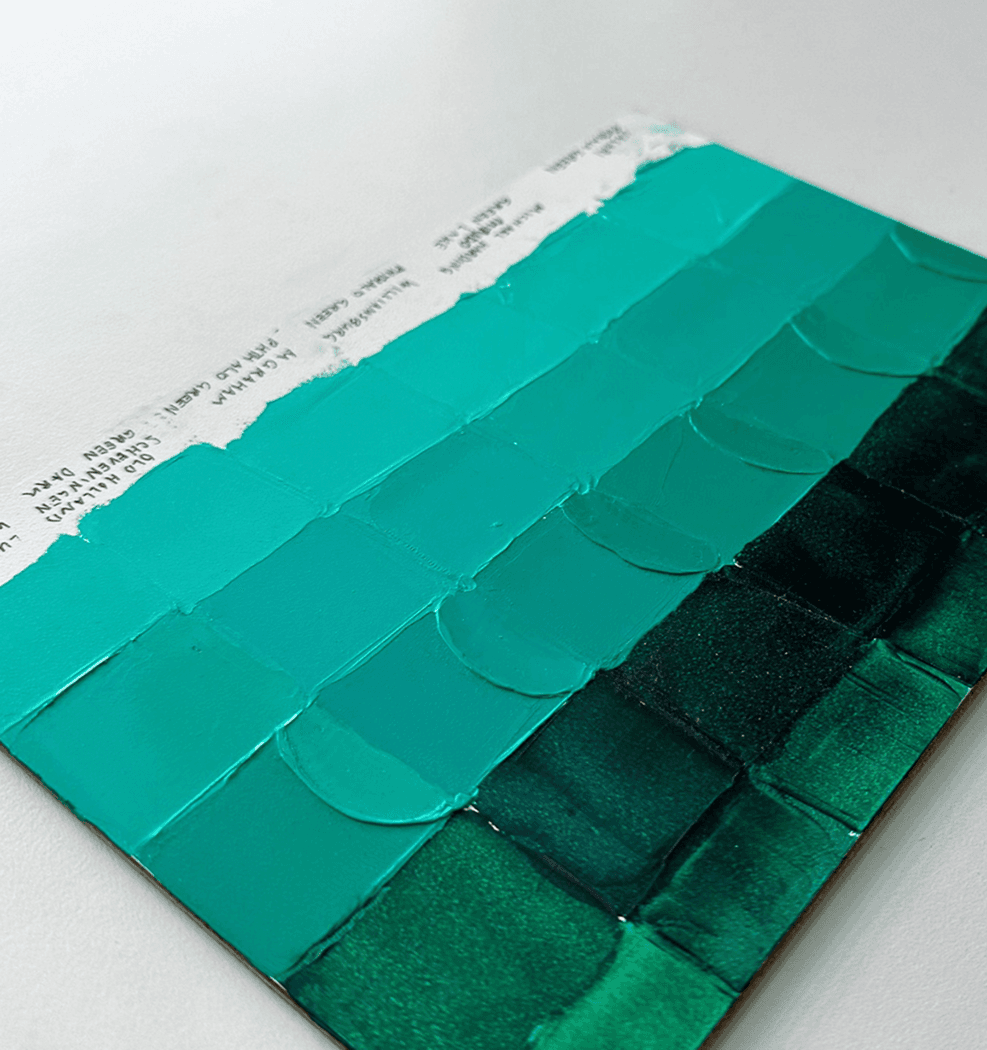 Phthalo Green Oil Paint Comparison
