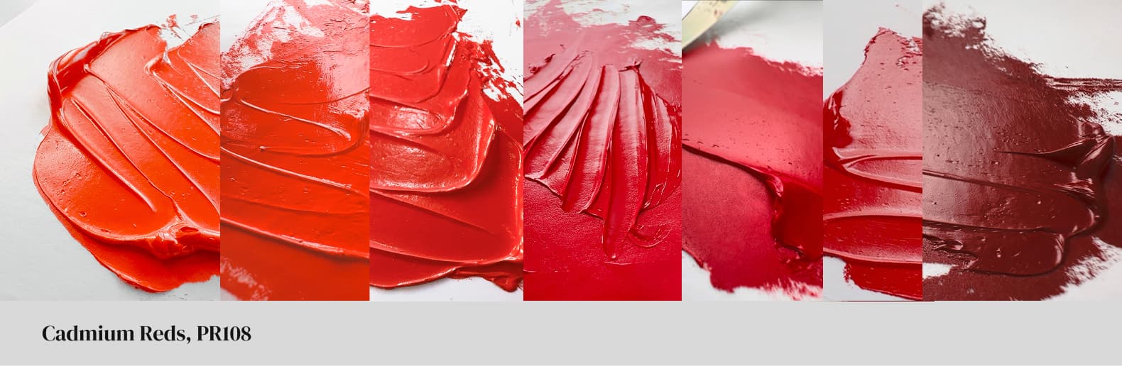 Cadmium Red Light, Medium, and Deep