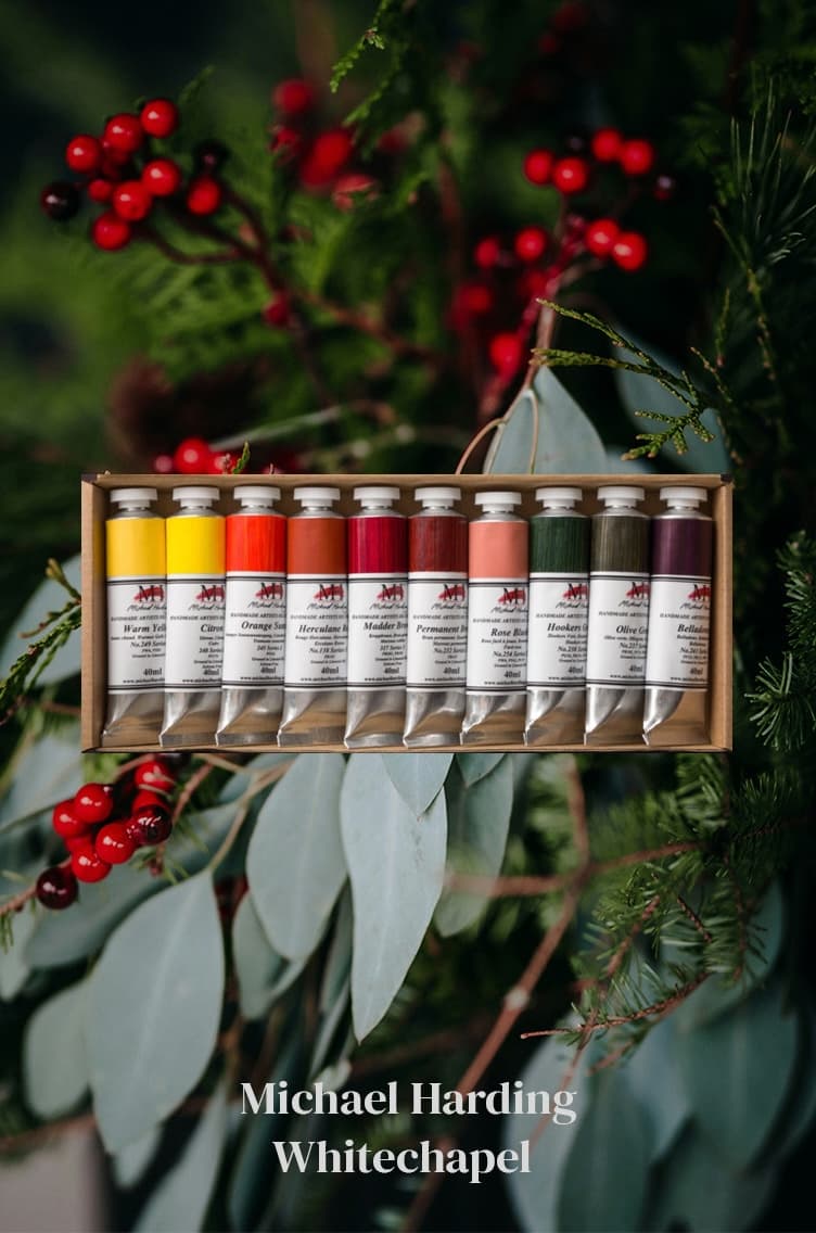 An artists oil paint set