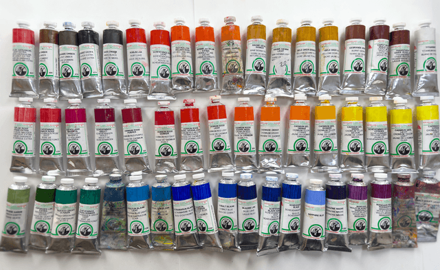 Some of the many paint brands discussed in the Great Book of Color 5