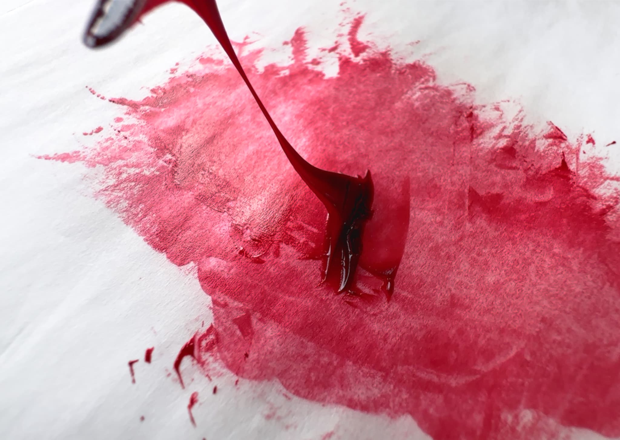 Long paint behavior in oil paint