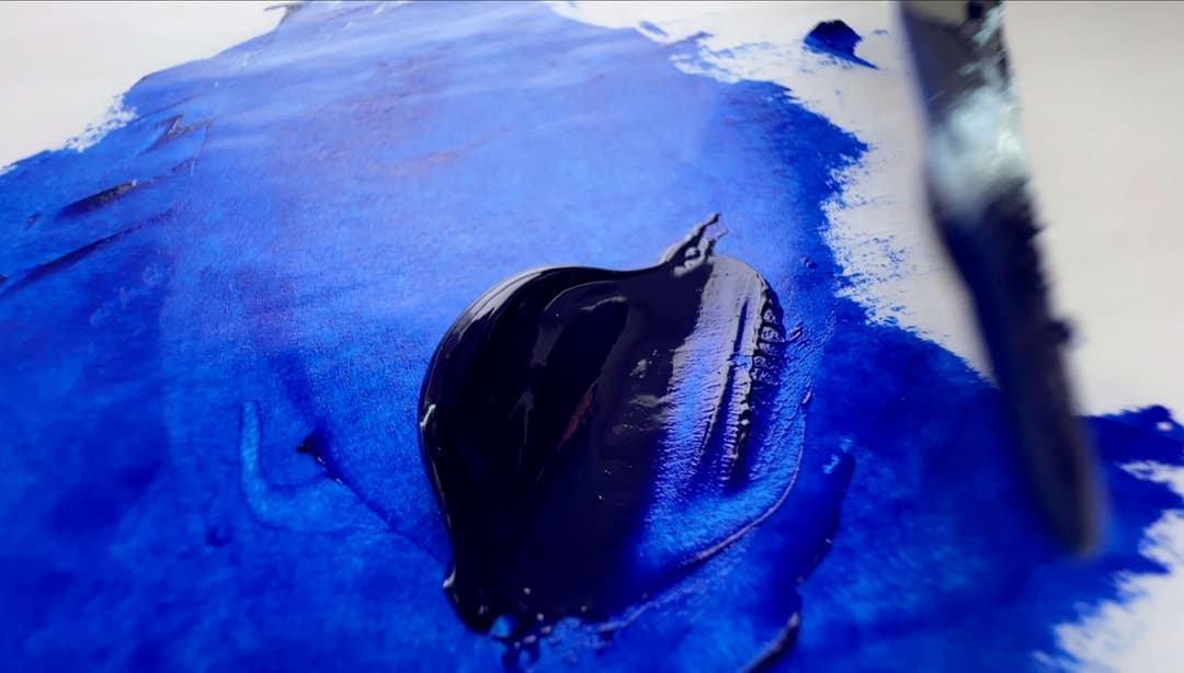 French Ultramarine Blue oil paint