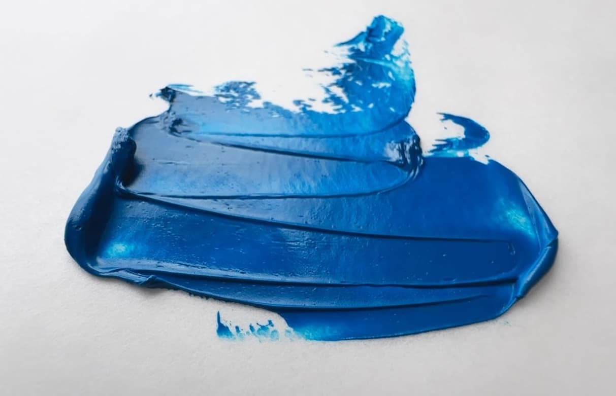 A swirl of genuine Manganese Blue by Old Holland