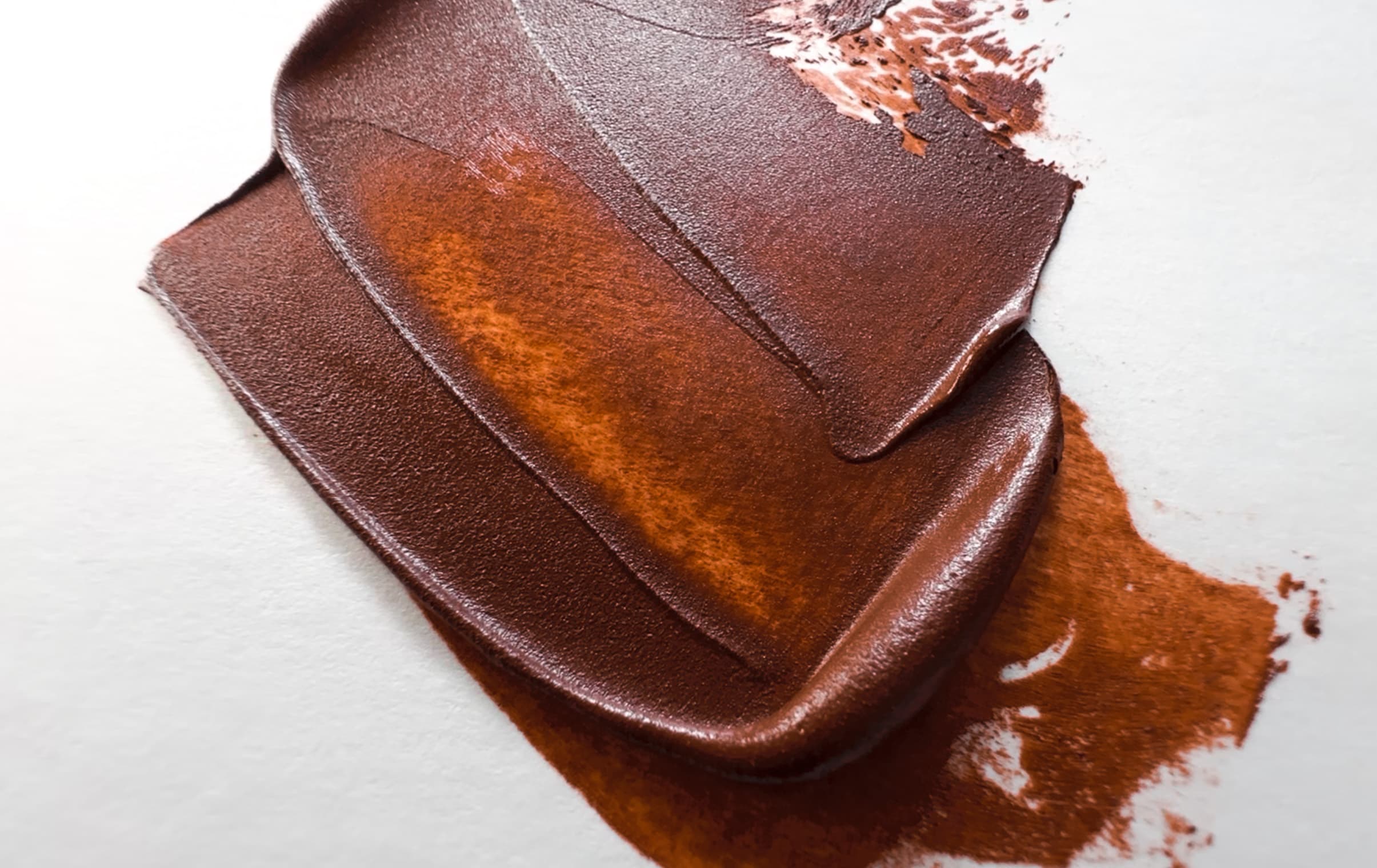 Burnt Sienna oil paint made from Natural Brown Oxide