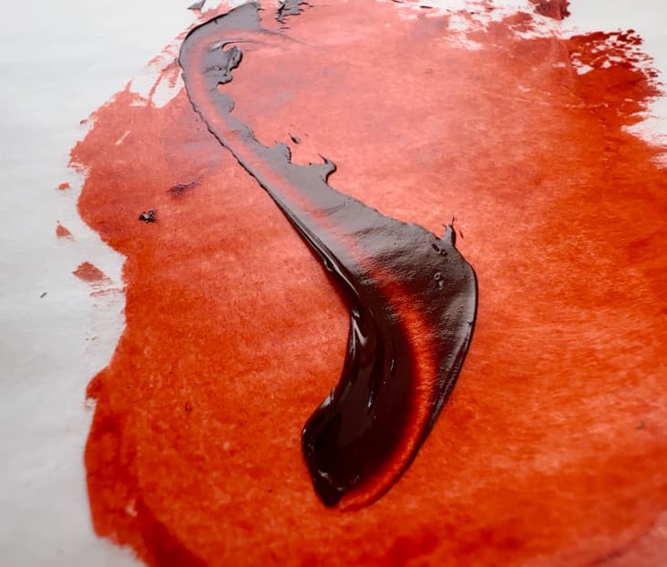 A swirl of oil paint made with PR206