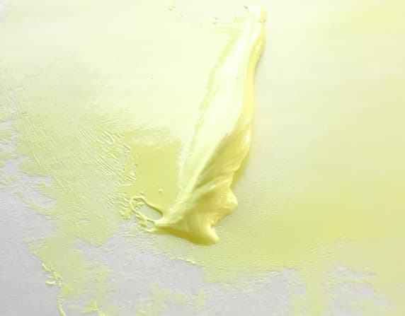 A bit of pale yellow oil paint