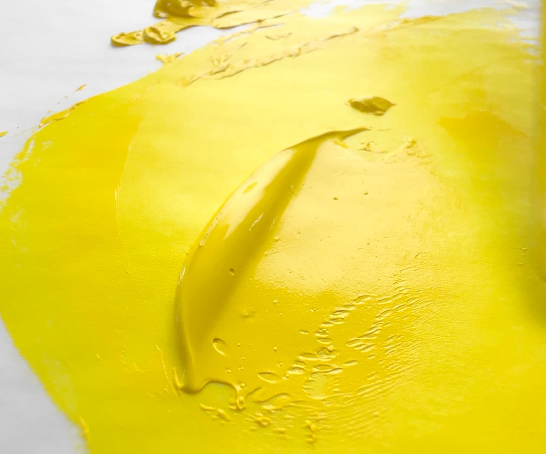 A dollop of yellow oil paint