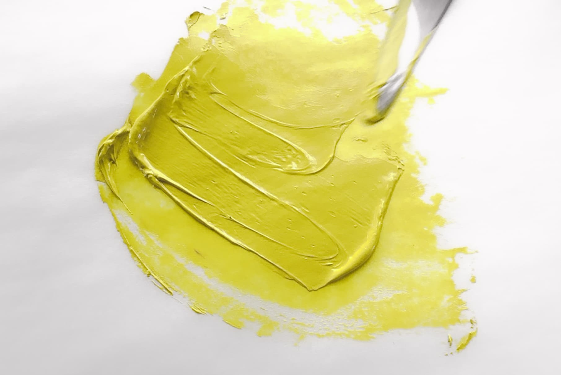 Zinc Yellow oil paint, a dull greenish yellow